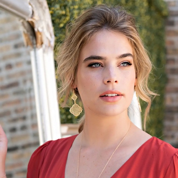 PARK LANE MOANA PIERCED EARRINGS FISHHOOK NIB ROSE GOLD - Picture 2 of 5